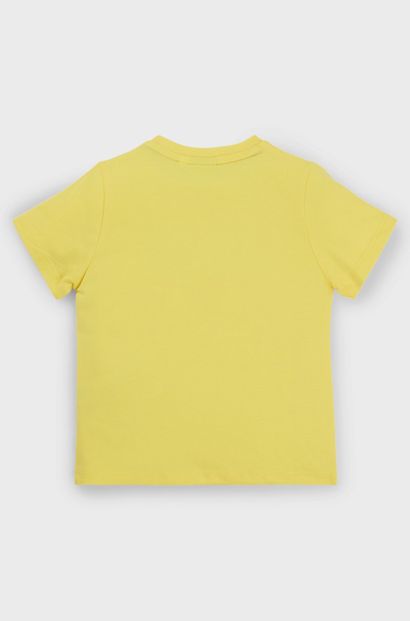 Hugo Boss Camiseta Para Niños En Punto De Algodón Con Logo Grabado