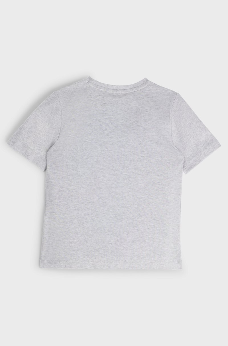 Hugo Boss Camiseta Regular Fit De Algodón Con Logo Estampado Para Niños