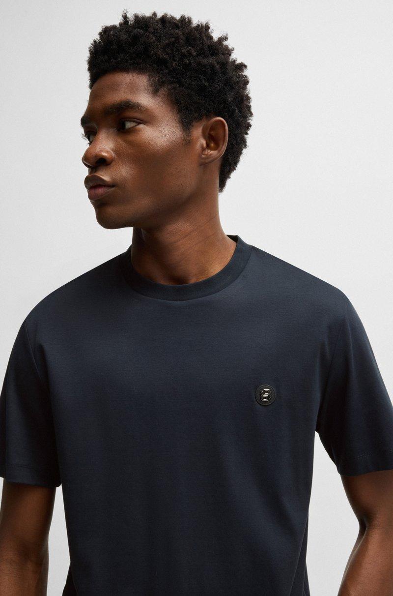 Hugo Boss Camiseta Regular Fit De Algodón Con Monograma Double B