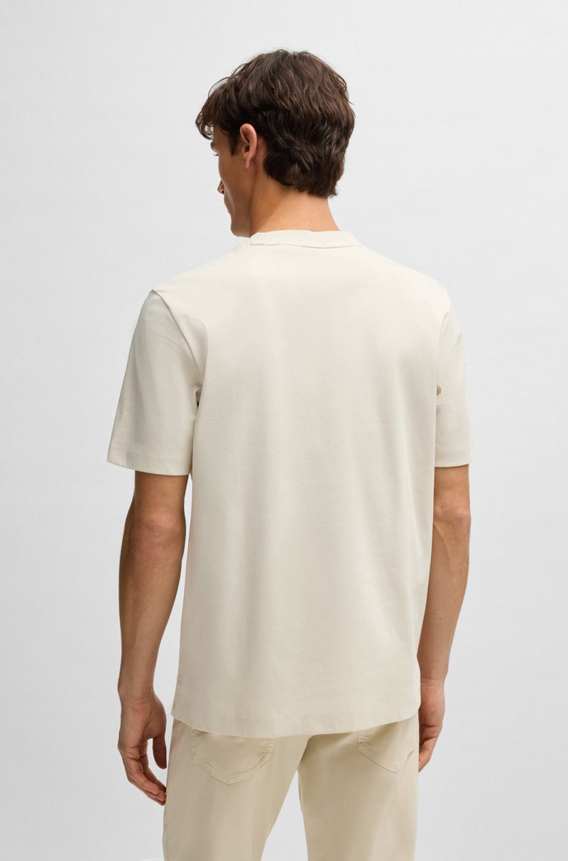 Hugo Boss Camiseta Regular Fit De Algodón Con Monograma Double B