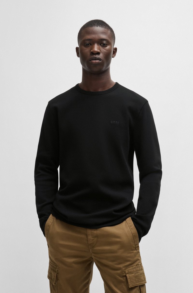 Hugo Boss Camiseta regular fit en algodón con logo bordado