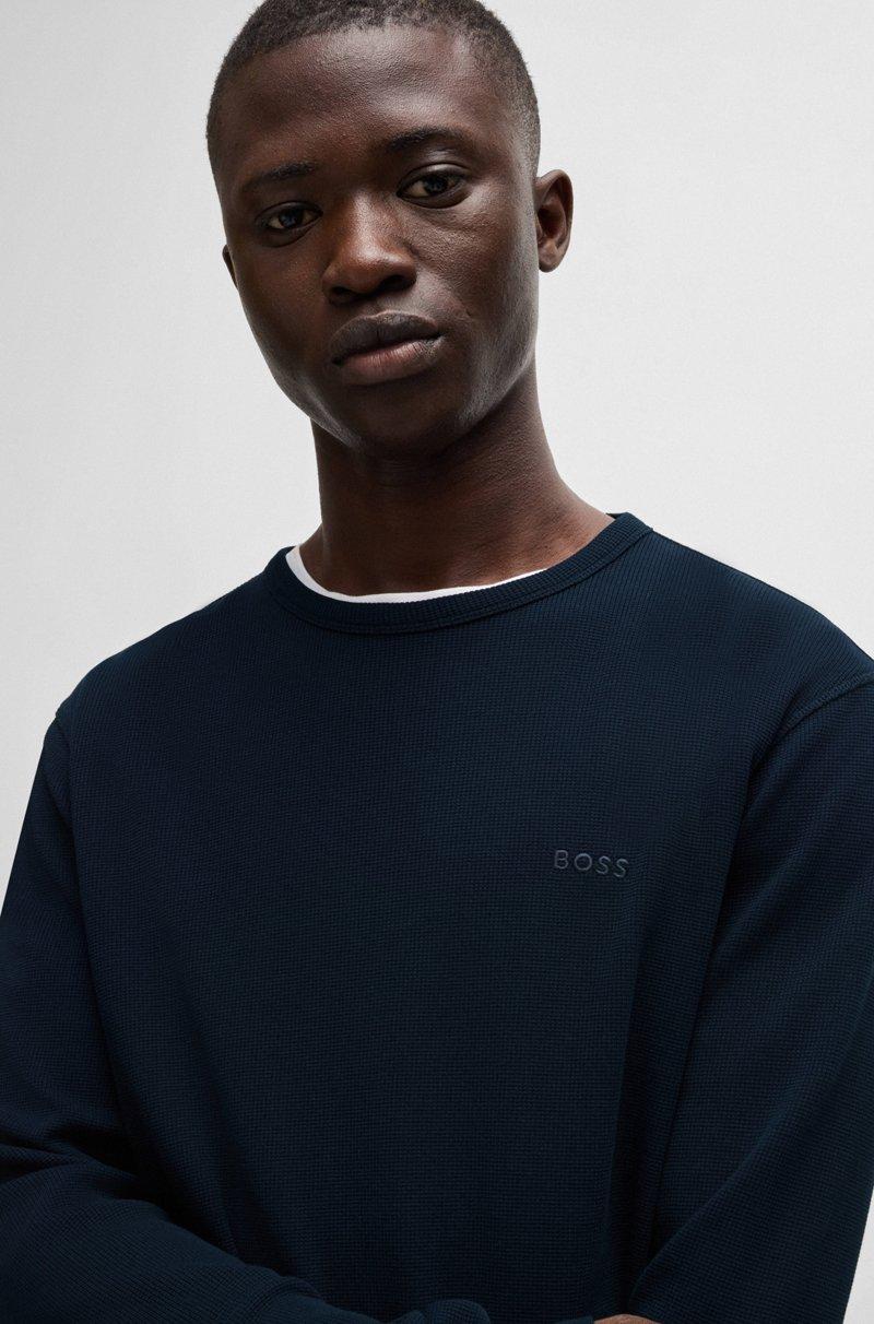 Hugo Boss Camiseta Regular Fit En Algodón Con Logo Bordado