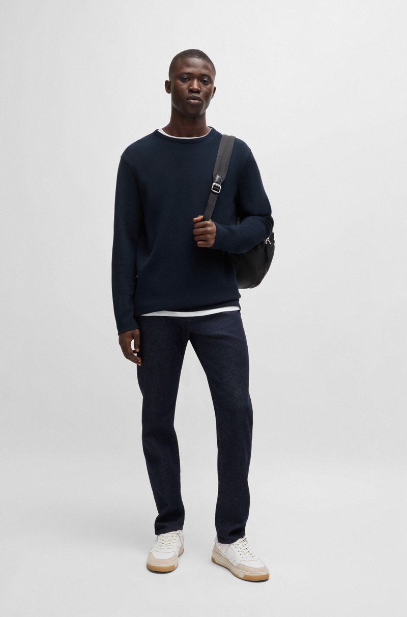 Hugo Boss Camiseta Regular Fit En Algodón Con Logo Bordado