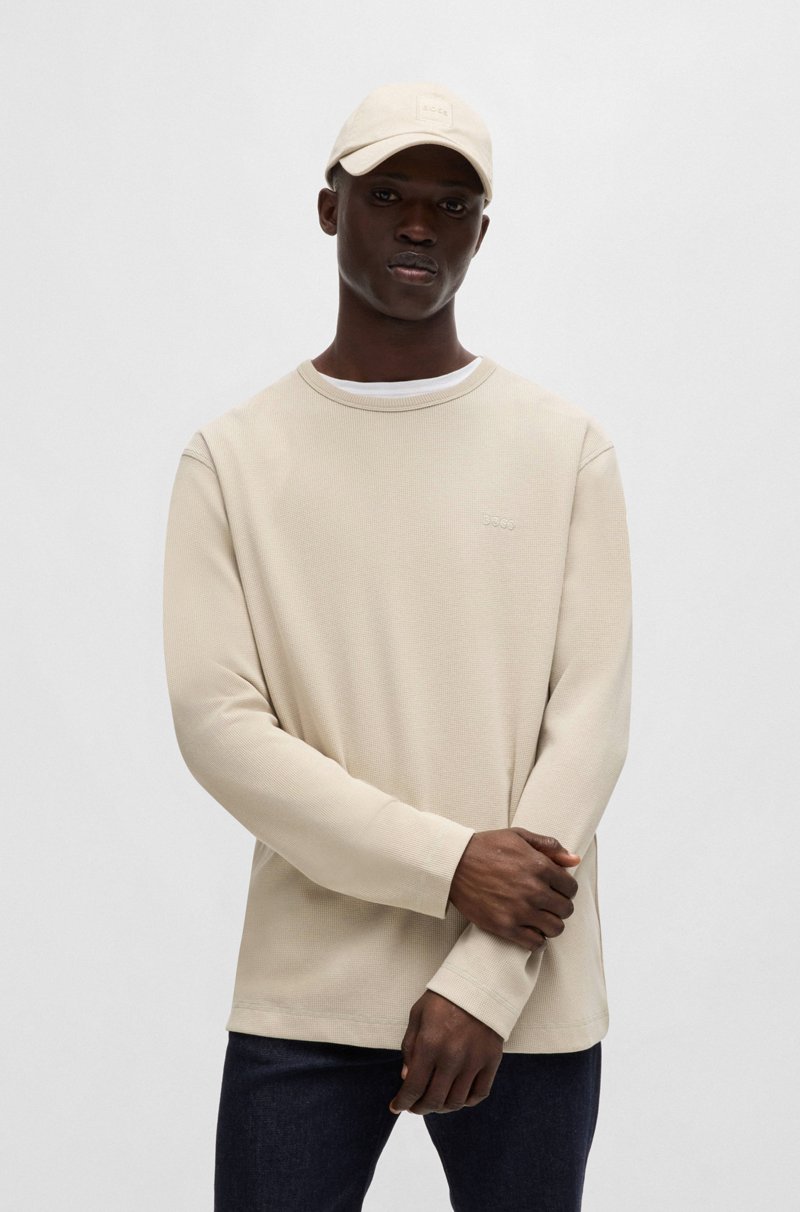 Hugo Boss Camiseta regular fit en algodón con logo bordado