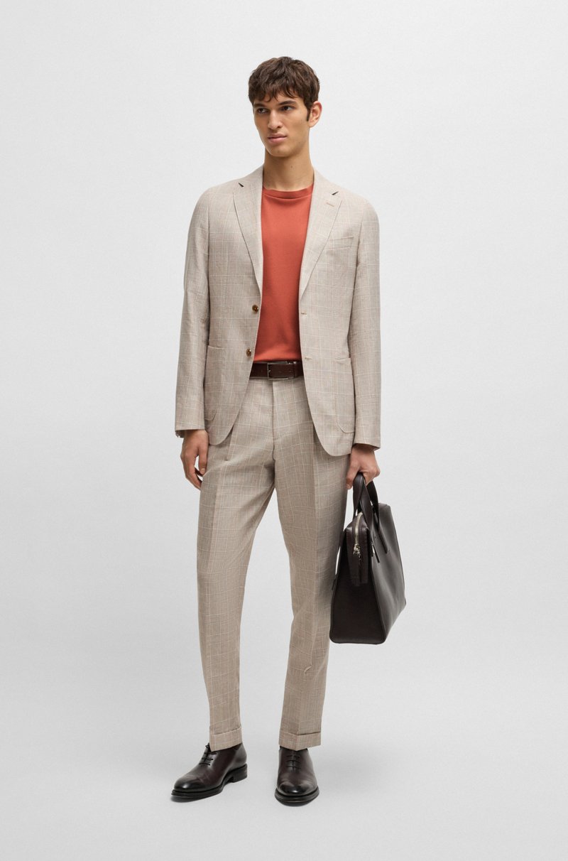 Hugo Boss Camiseta Regular Fit En Algodón Mercerizado