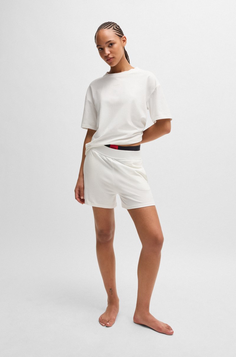 Hugo Boss Camiseta Relaxed Fit Con Logo Estampado De Silicona