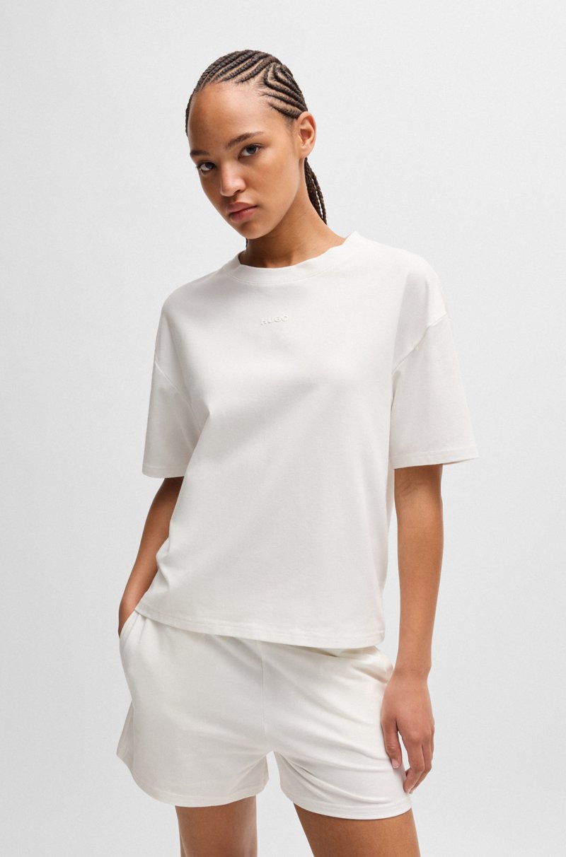 Hugo Boss Camiseta relaxed fit con logo estampado de silicona