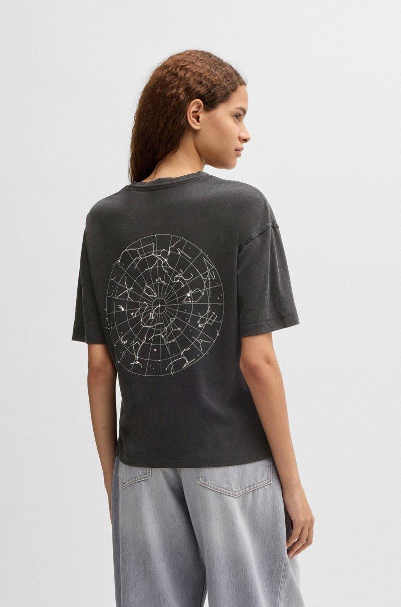 Hugo Boss Camiseta relaxed fit de algodón con logo de diseño