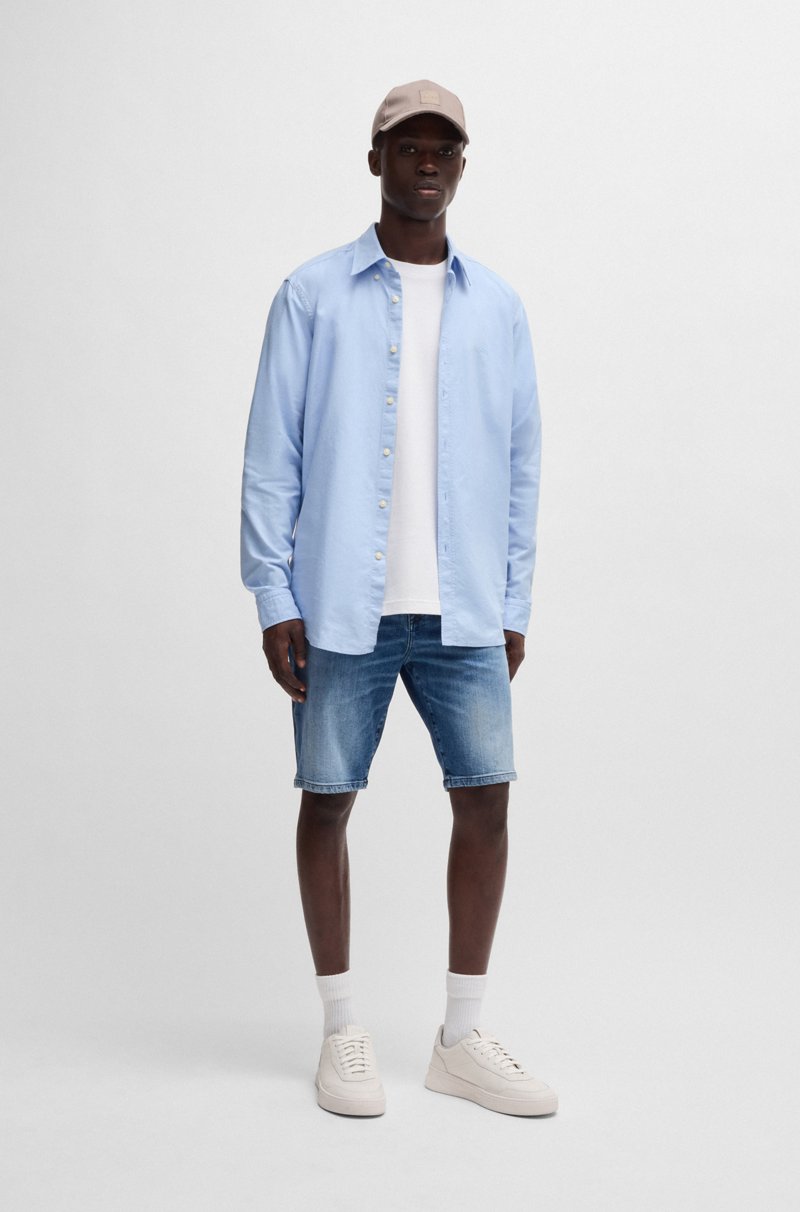 Hugo Boss Camiseta Relaxed Fit De Algodón Con Parche De Logo