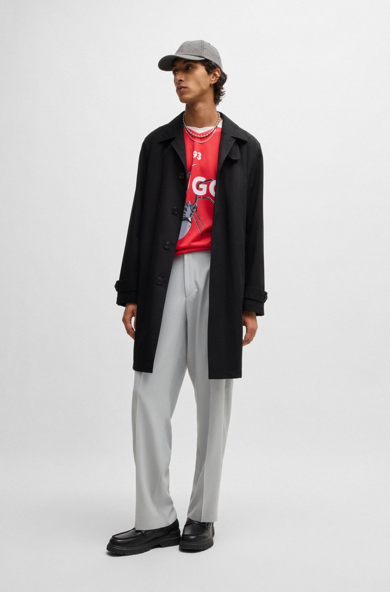 Hugo Boss Camiseta Relaxed Fit De Malla Estilo Fútbol Americano Con Estampado De Temporada