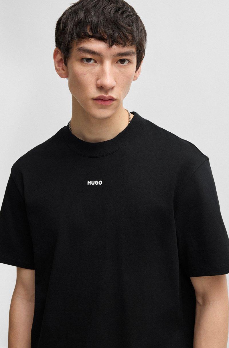 Hugo Boss Camiseta Relaxed Fit En Algodón Con Logo Estampado