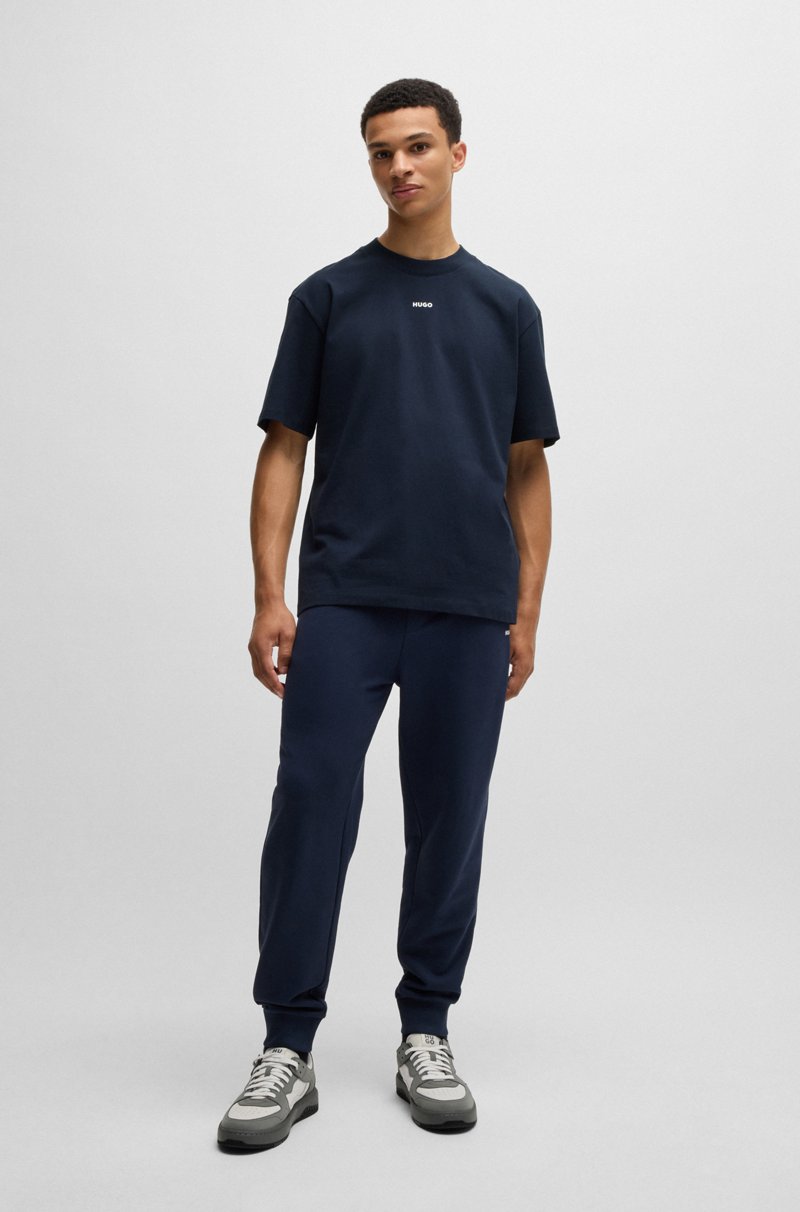 Hugo Boss Camiseta Relaxed Fit En Algodón Con Logo Estampado