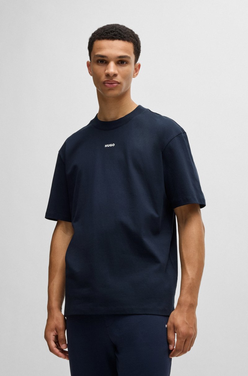 Hugo Boss Camiseta relaxed fit en algodón con logo estampado