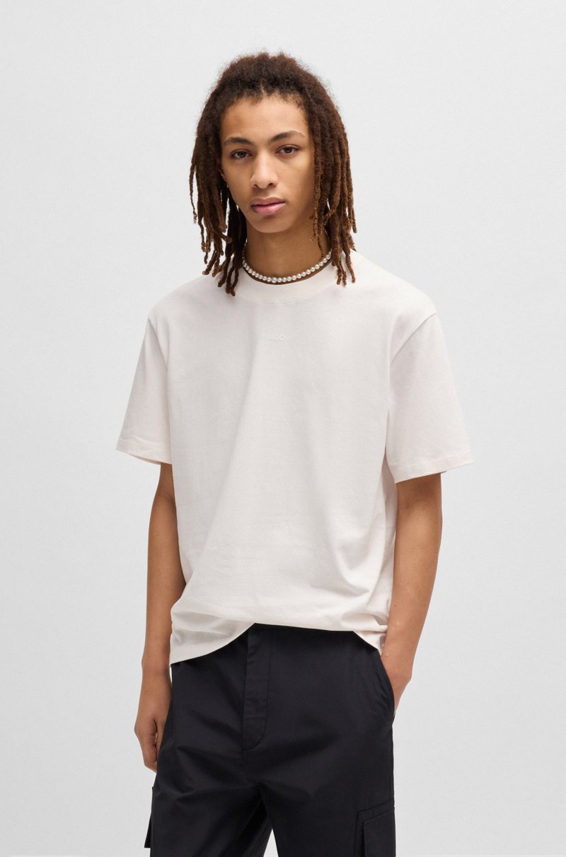 Hugo Boss Camiseta relaxed fit en algodón con logo estampado