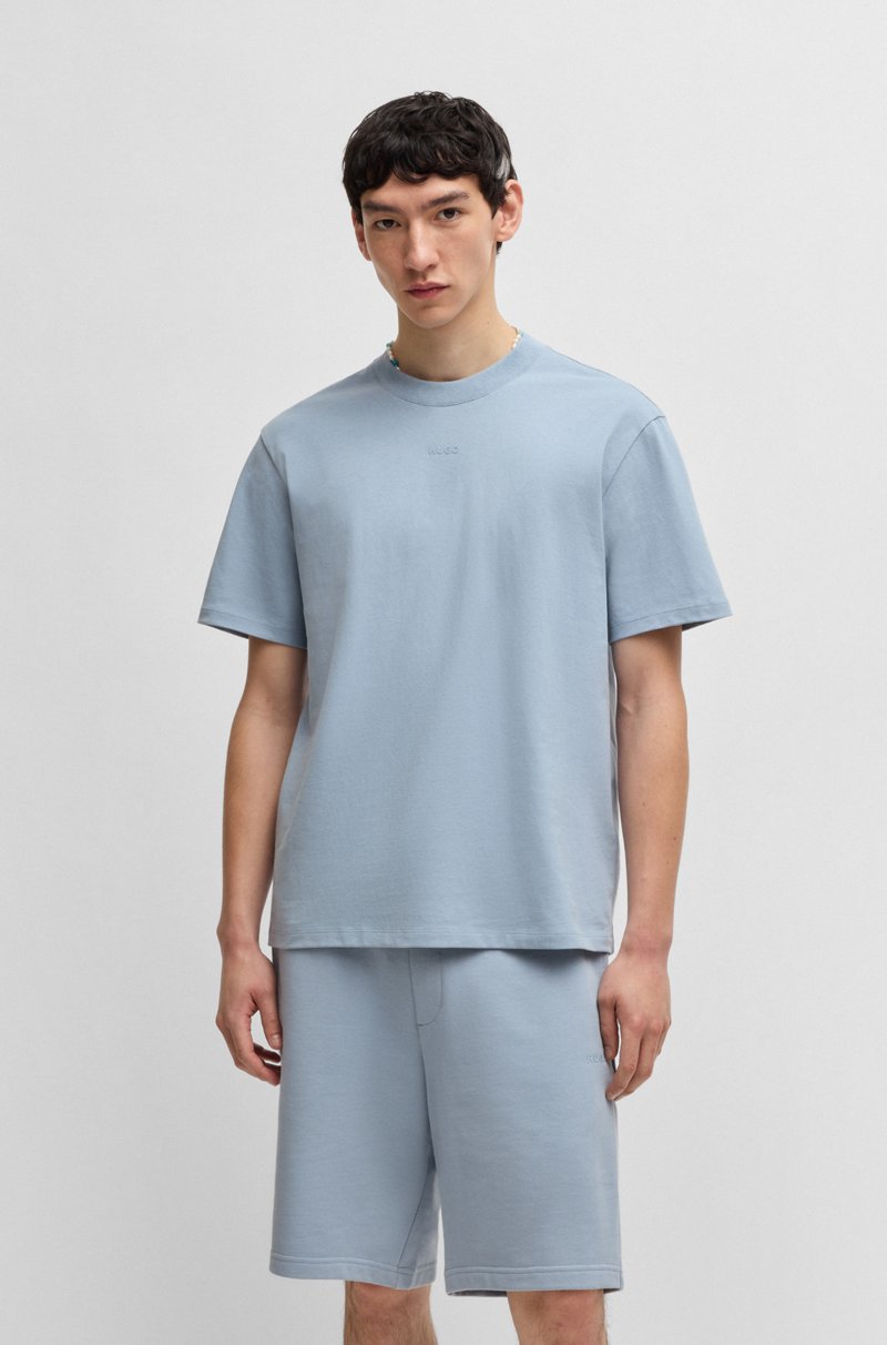 Hugo Boss Camiseta relaxed fit en algodón con logo estampado