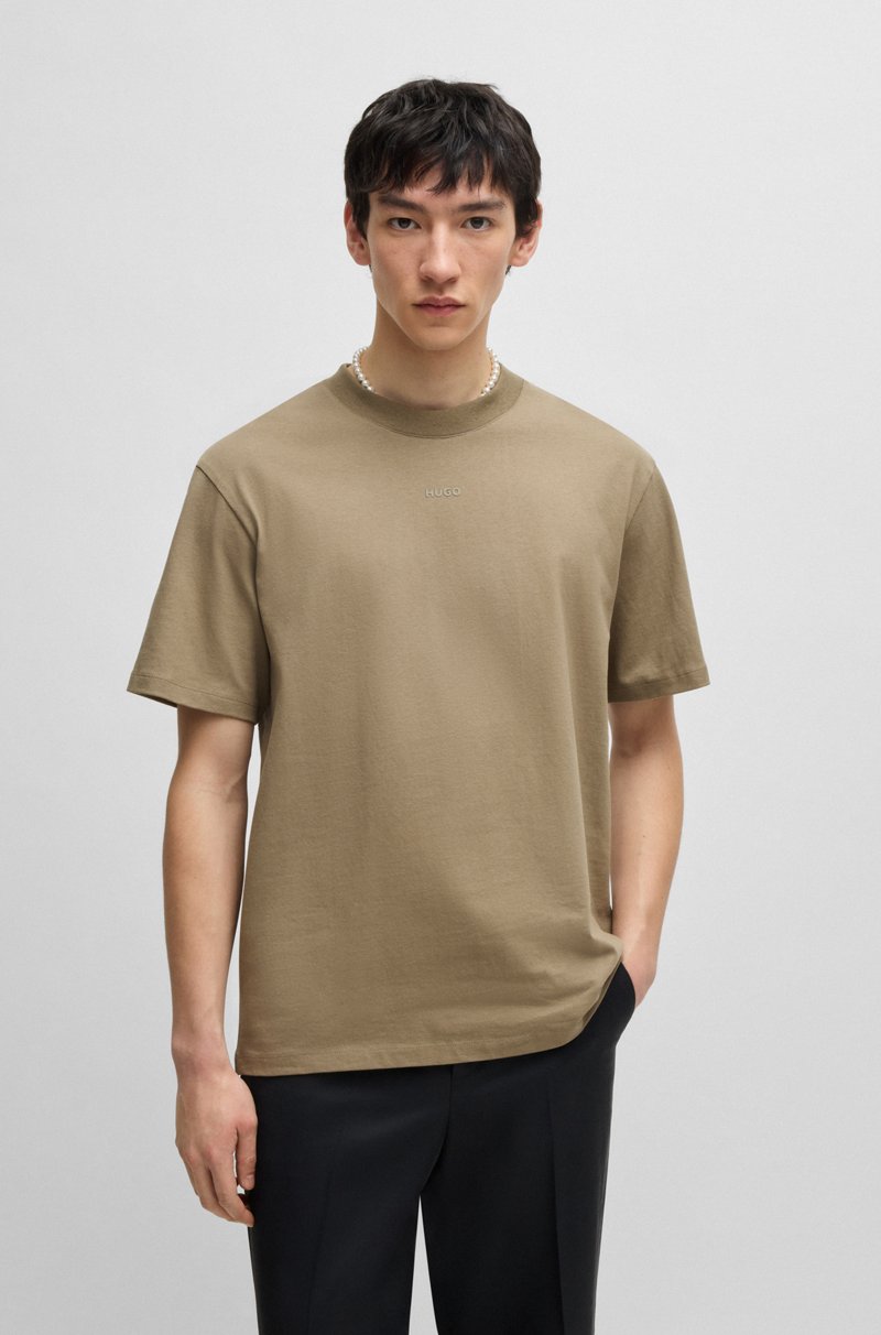 Hugo Boss Camiseta relaxed fit en algodón con logo estampado