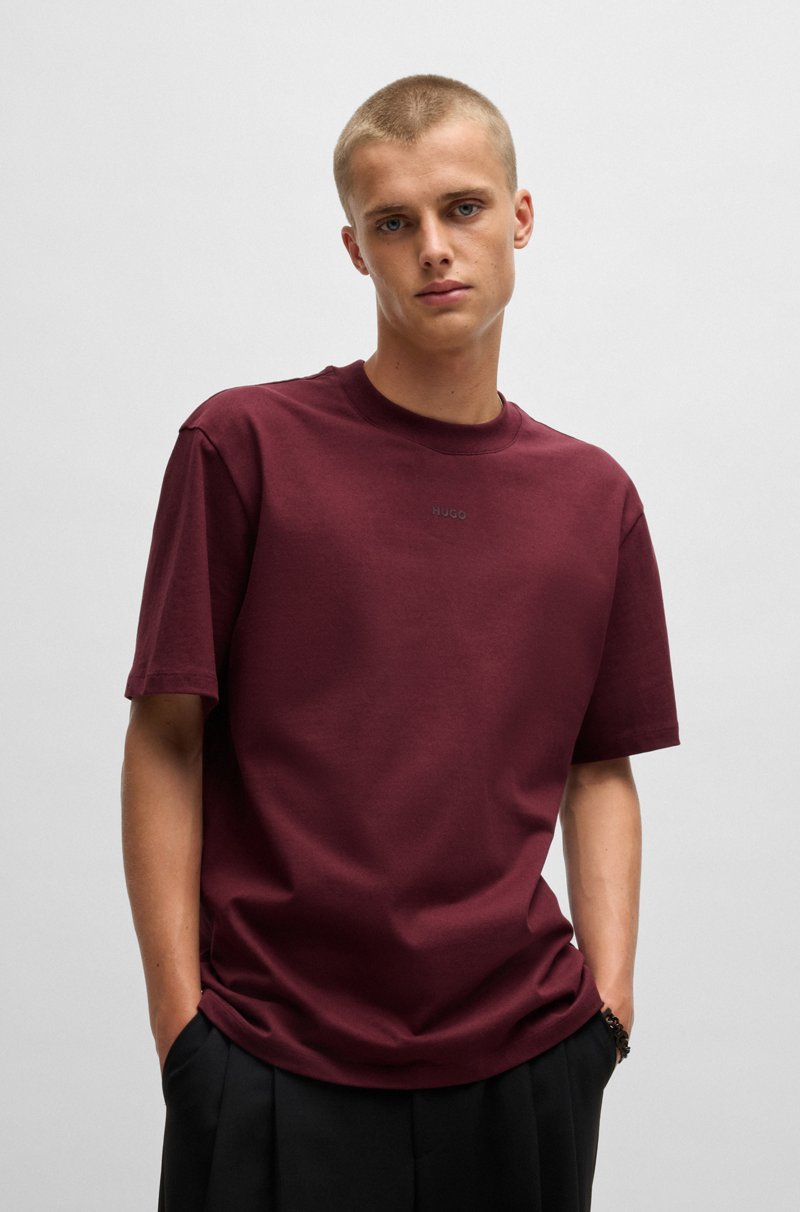 Hugo Boss Camiseta relaxed fit en algodón con logo estampado