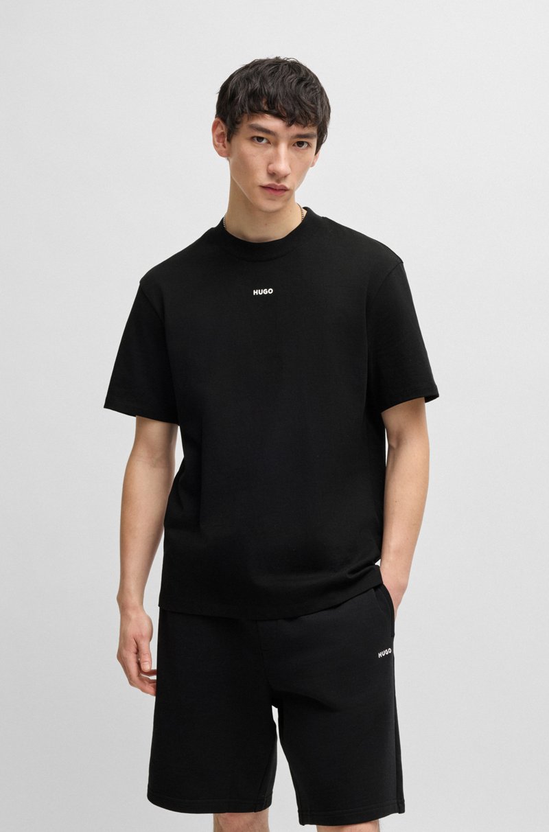 Hugo Boss Camiseta relaxed fit en algodón con logo estampado