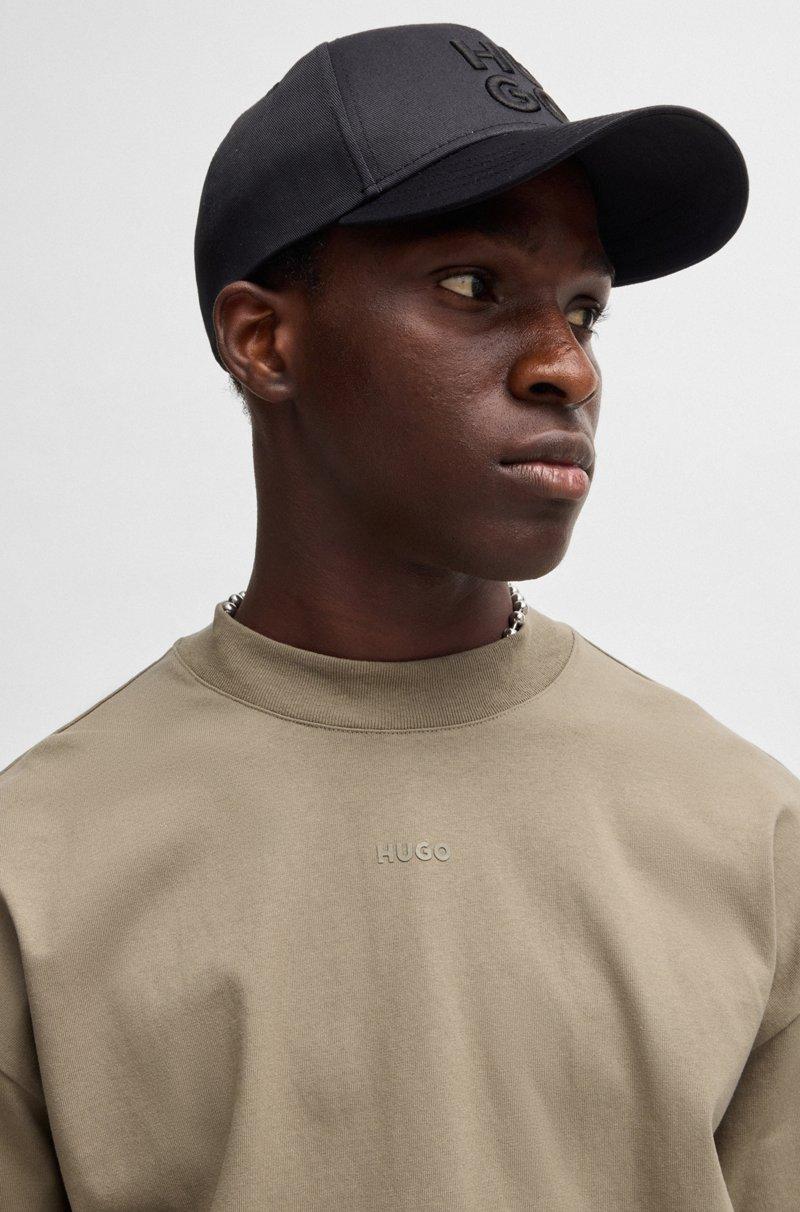 Hugo Boss Camiseta Relaxed Fit En Punto De Algodón Con Logo Estampado