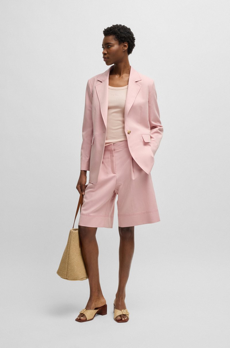 Hugo Boss Camiseta Sin Mangas Slim Fit De Algodón Elástico Con Estructura De Canalé