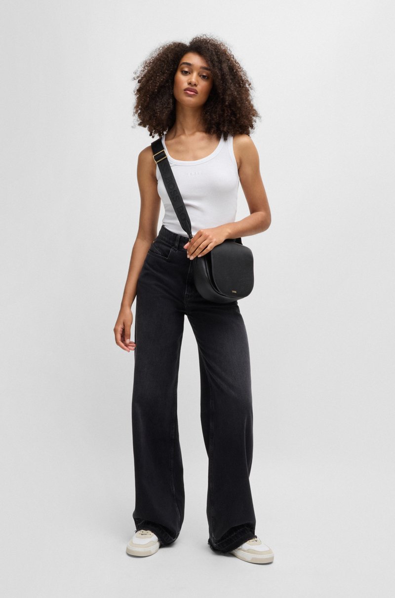 Hugo Boss Camiseta Sin Mangas Slim Fit De Algodón Elástico Con Estructura De Canalé