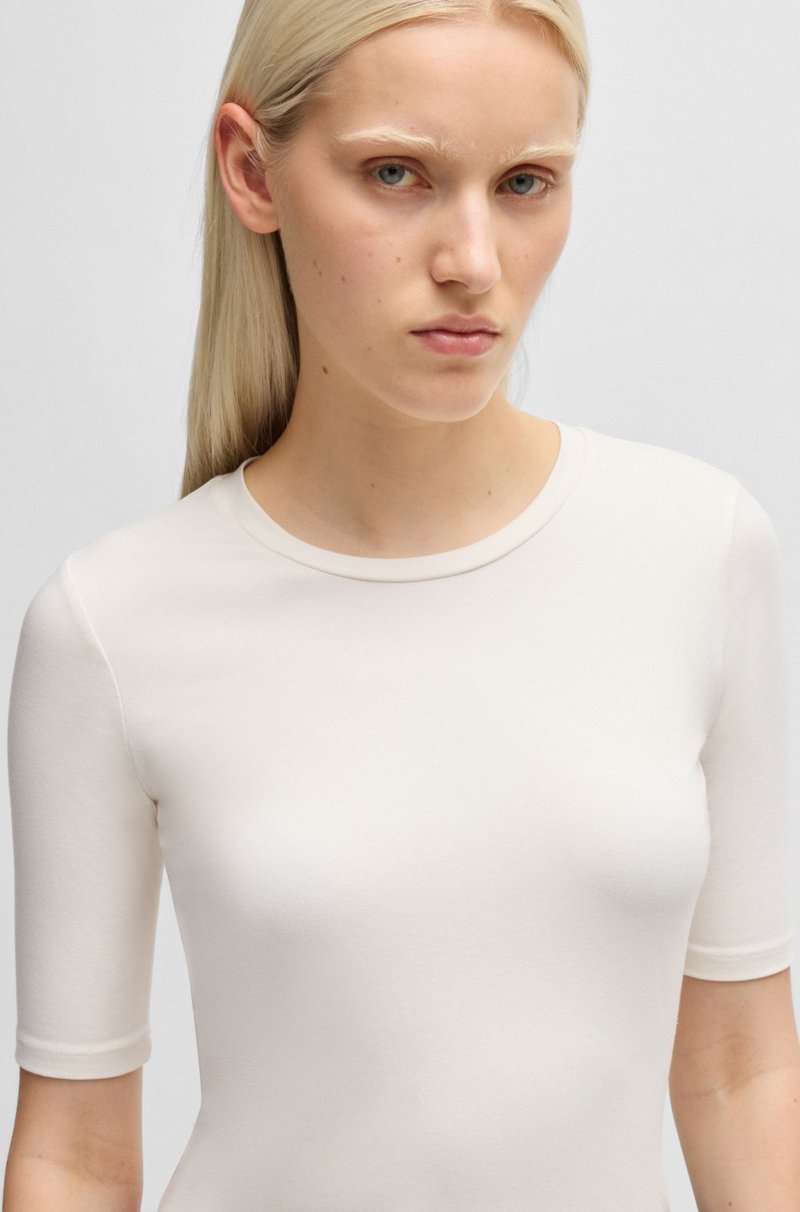 Hugo Boss Camiseta Slim Fit De Algodón Modal Y Elástico