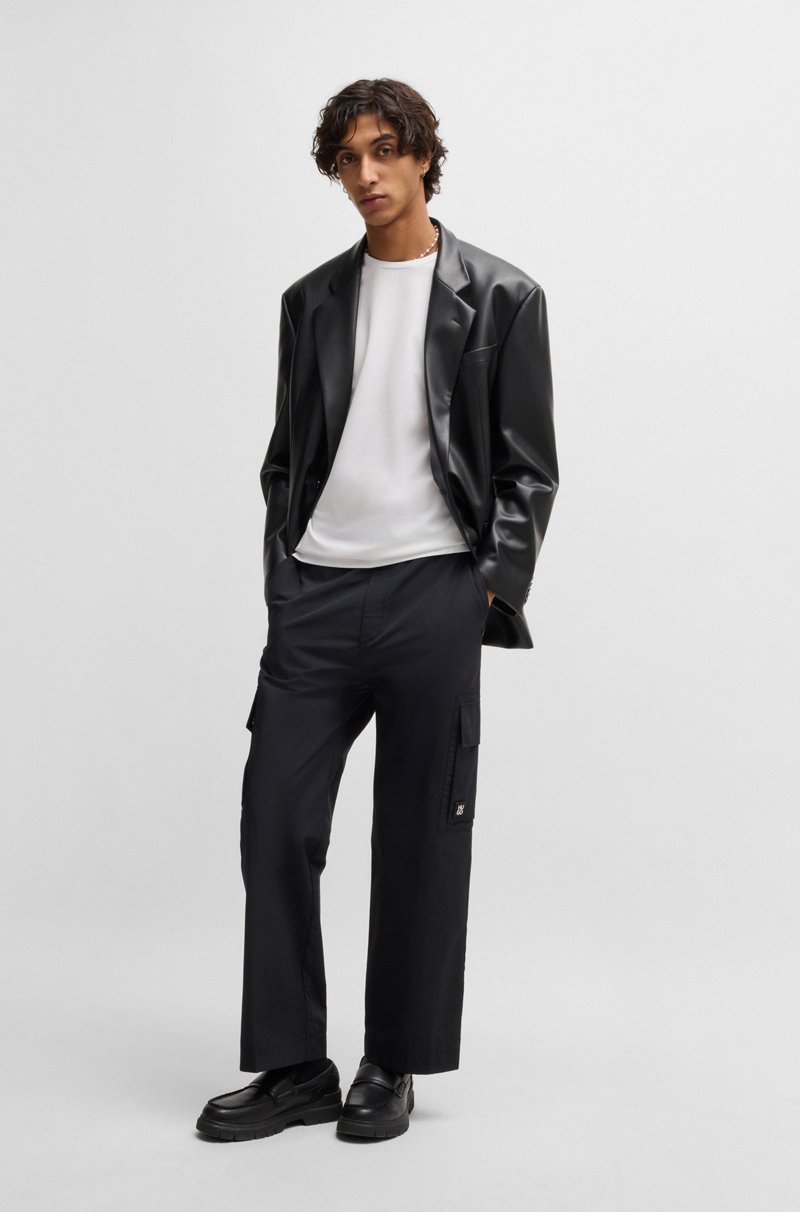 Hugo Boss Camiseta Slim Fit En Piqué De Algodón Elástico Mercerizado