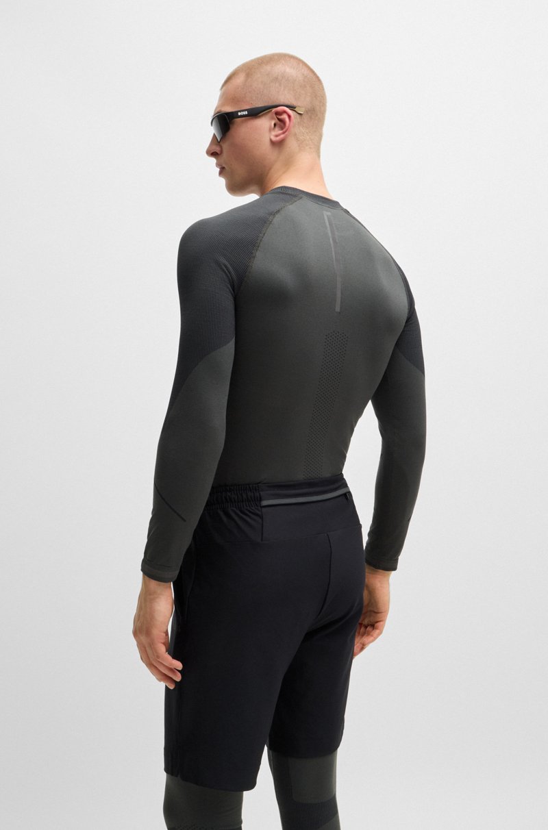 Hugo Boss Capa Base Sin Costuras Con Logo Estampado