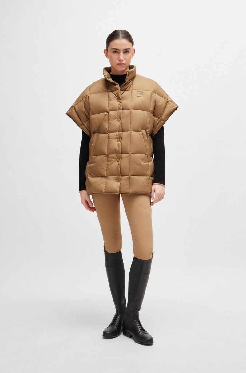 Hugo Boss Capa De Equitación De Plumón Con Bolsillos Con Forro Polar