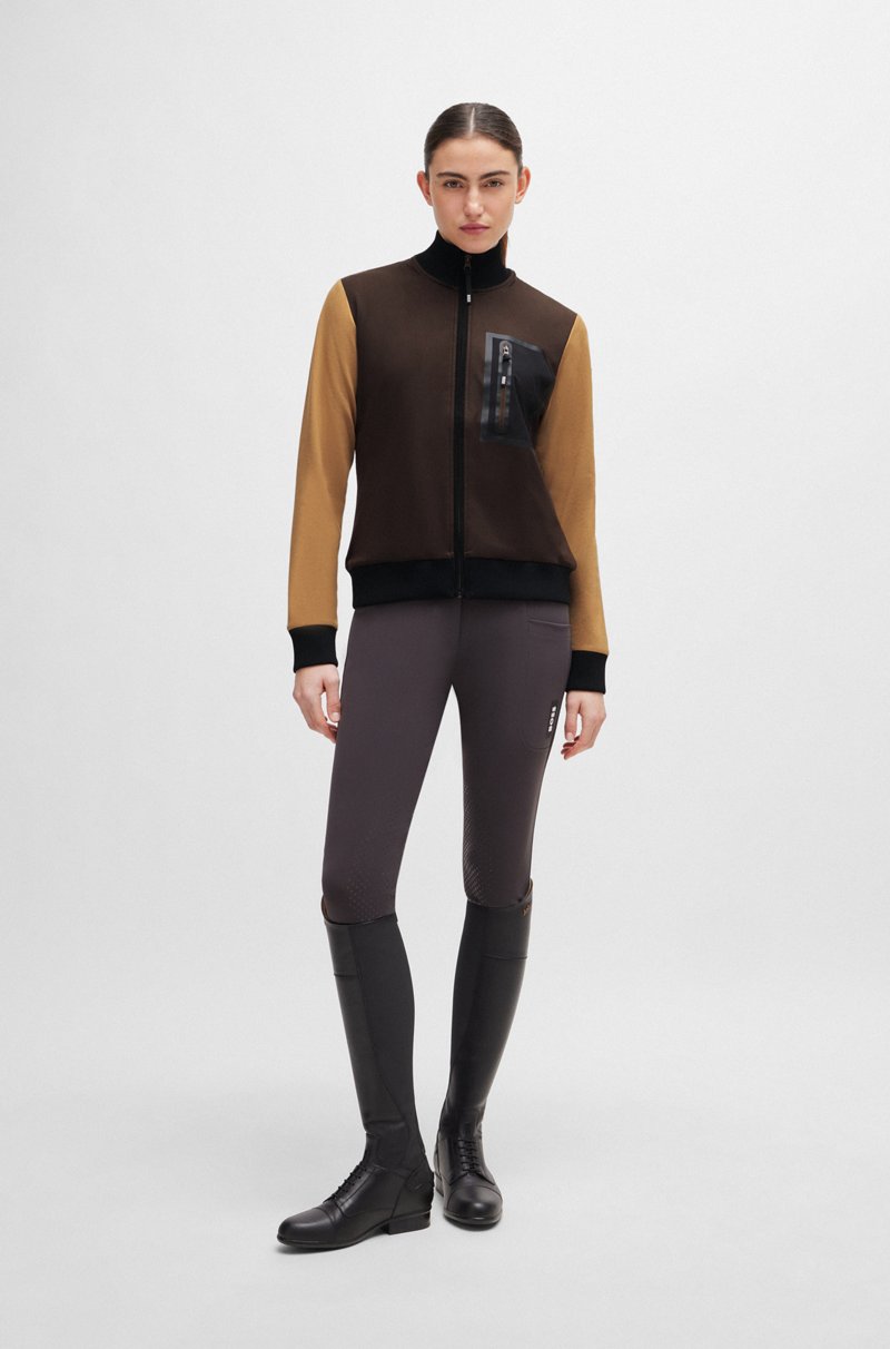 Hugo Boss Cárdigan De Segunda Capa Para Equitación Con Parche De Logo