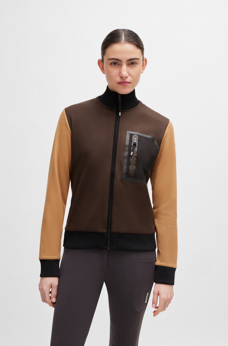 Hugo Boss Cárdigan De Segunda Capa Para Equitación Con Parche De Logo