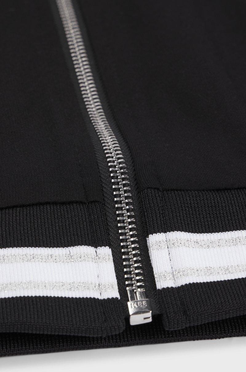 Hugo Boss Cárdigan Para Niños Con Cremallera Y Monograma Double B