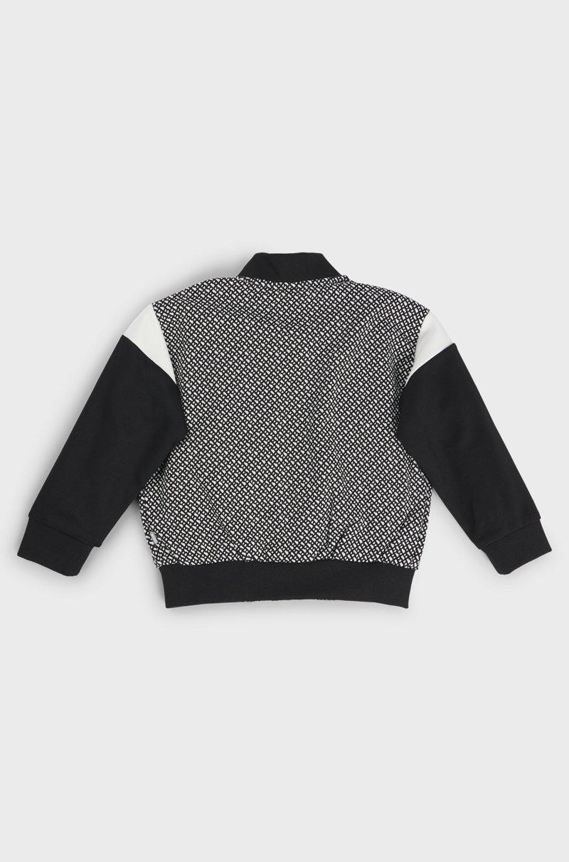 Hugo Boss Cárdigan Para Niños Con Cremallera Y Monograma En La Parte Delantera