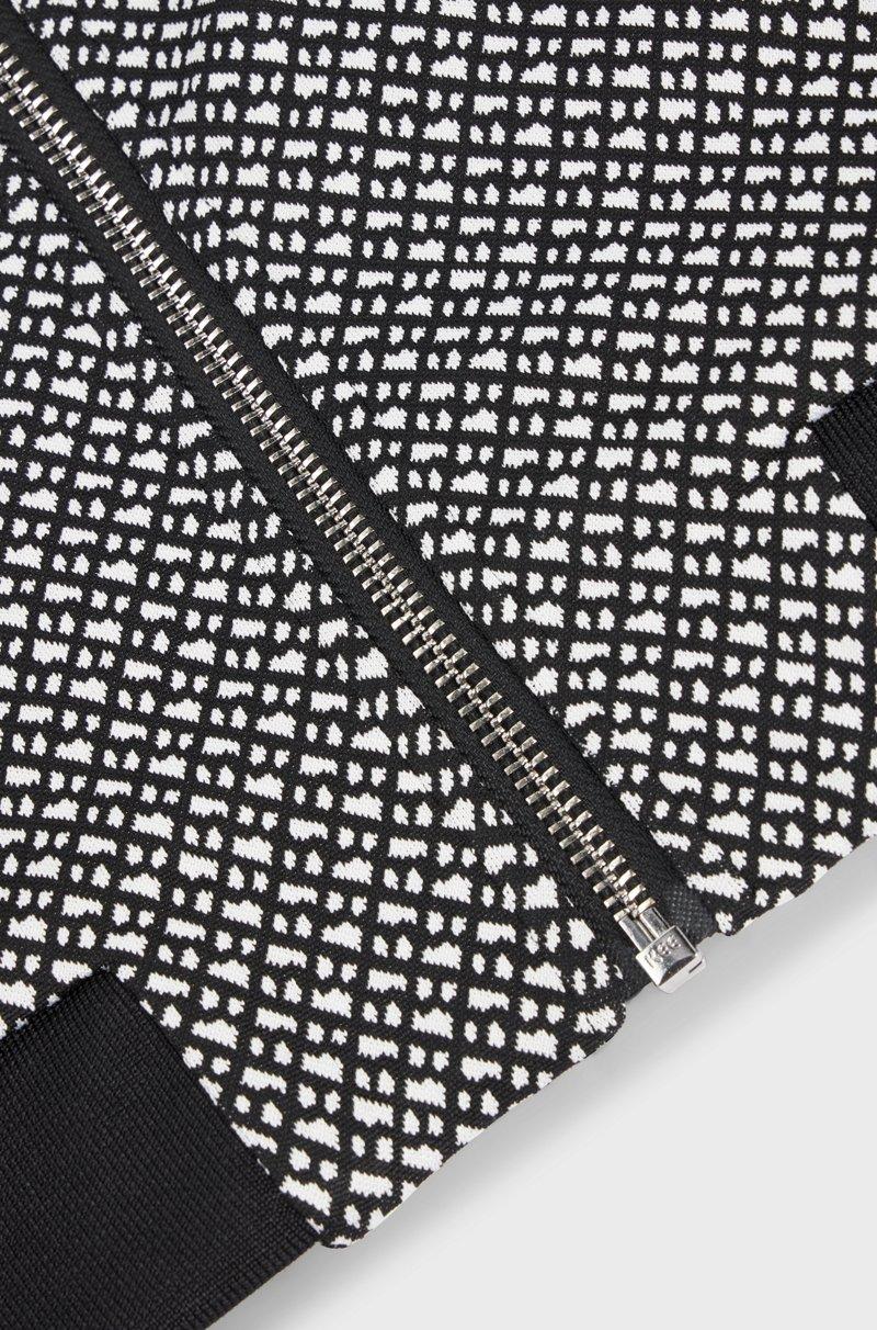 Hugo Boss Cárdigan Para Niños Con Cremallera Y Monograma En La Parte Delantera