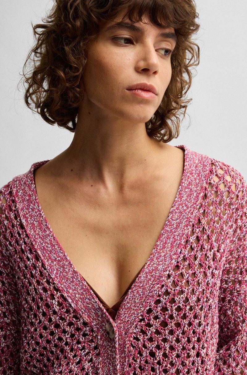 Hugo Boss Cárdigan Reversible Con Estructura Abierta