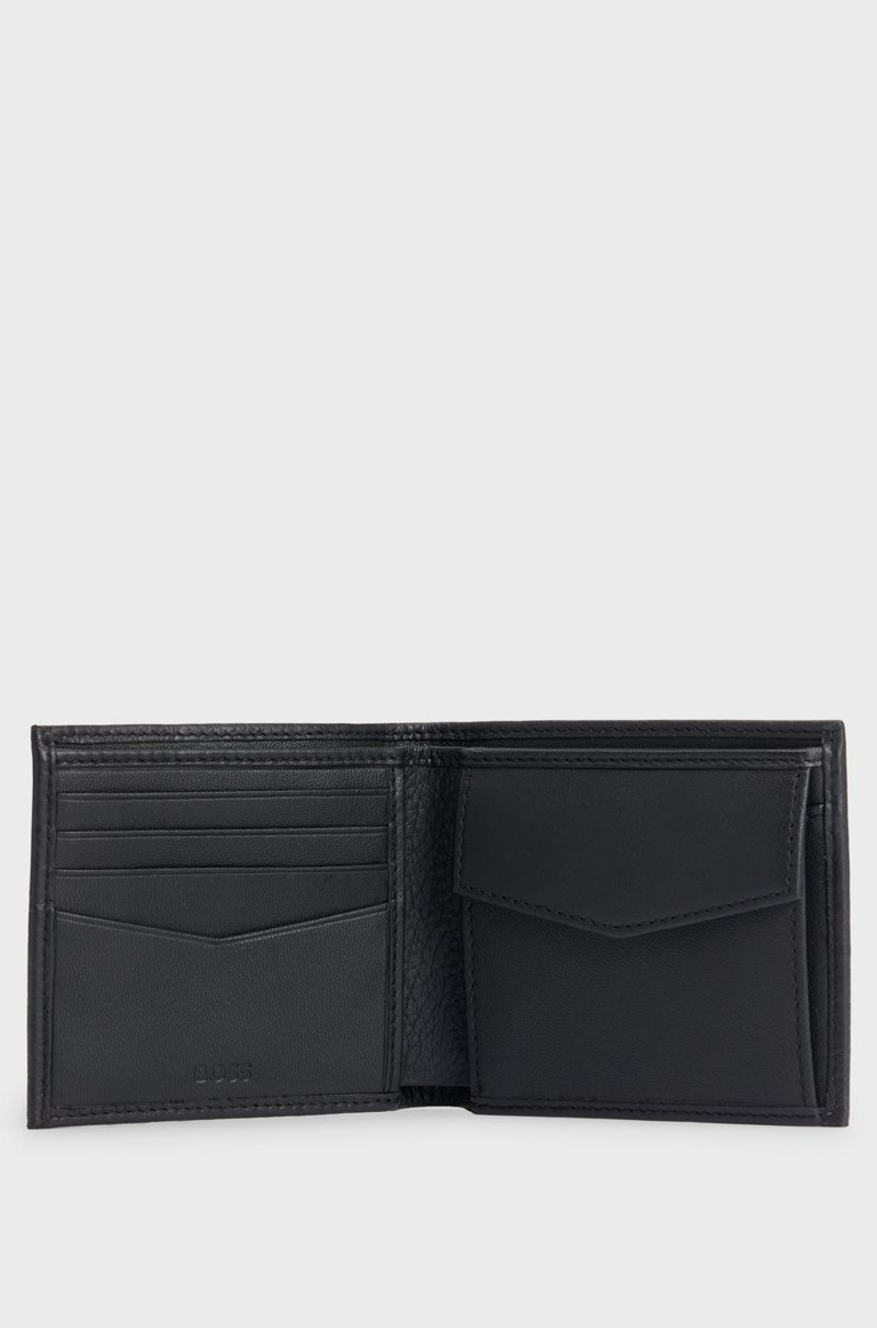 Hugo Boss Cartera De Piel Granulada Con Letras De Logo