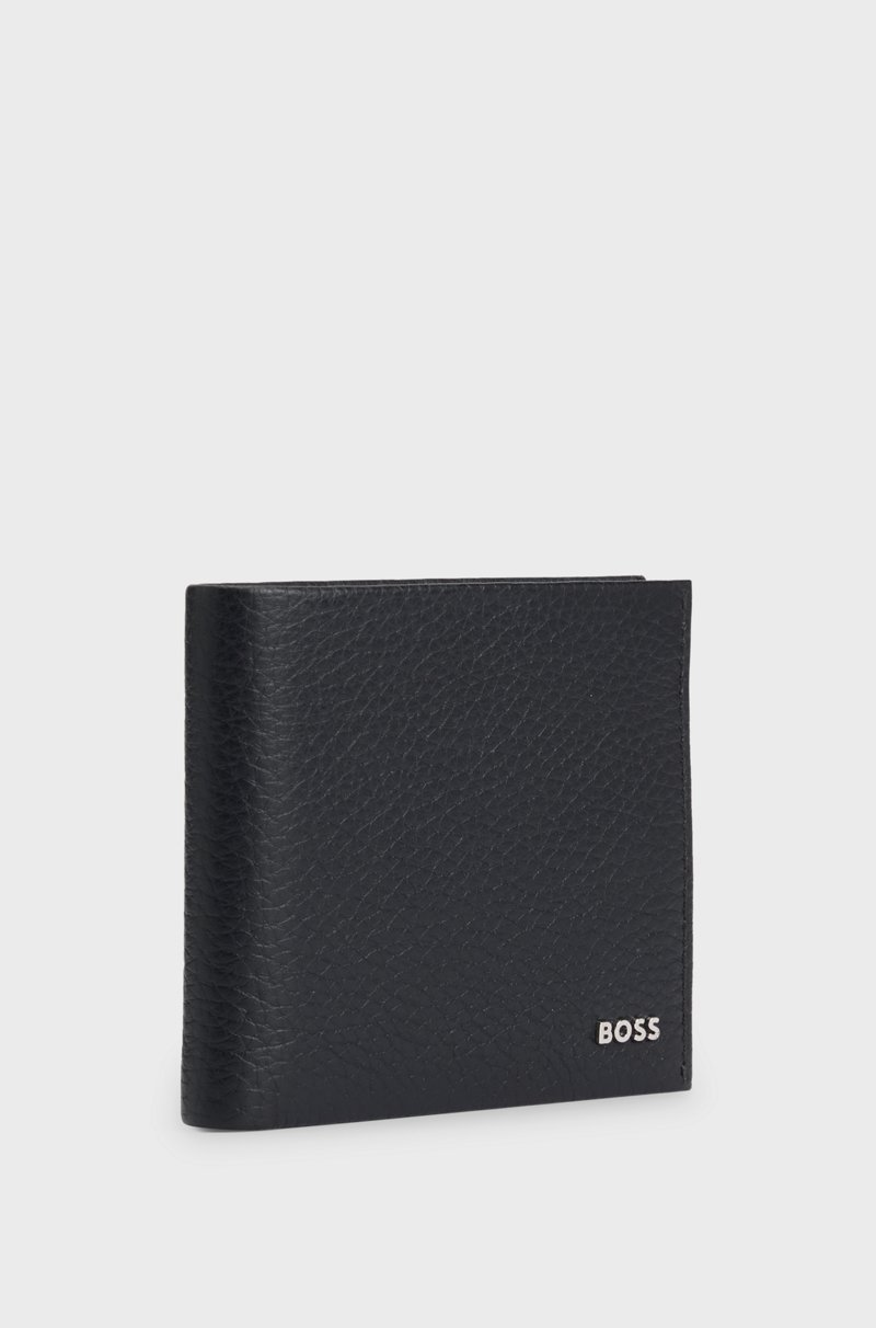 Hugo Boss Cartera De Piel Granulada Con Letras De Logo
