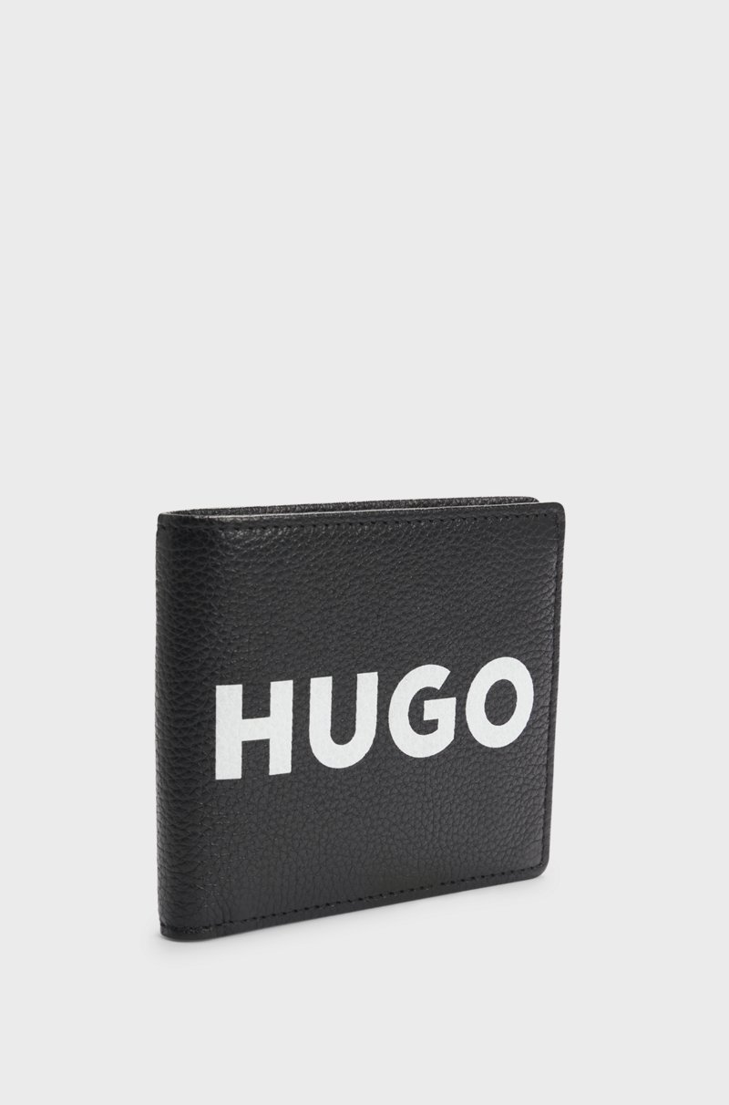Hugo Boss Cartera De Piel Granulada Con Logo En Contraste