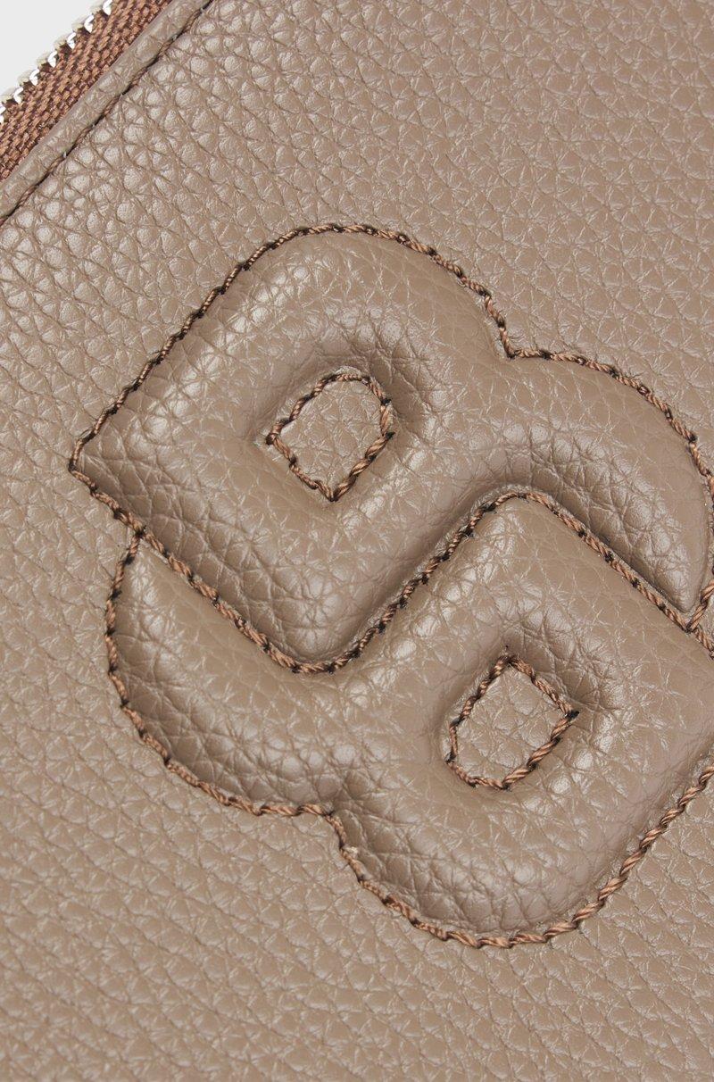 Hugo Boss Cartera De Piel Sintética Con Cremallera Envolvente Y Monograma Double B