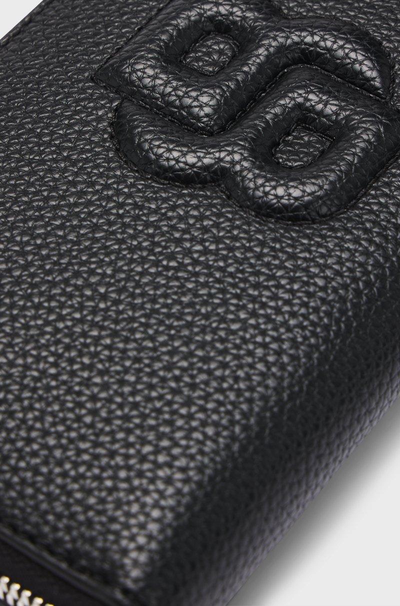 Hugo Boss Cartera De Piel Sintética Con Cremallera Envolvente Y Monograma Double B