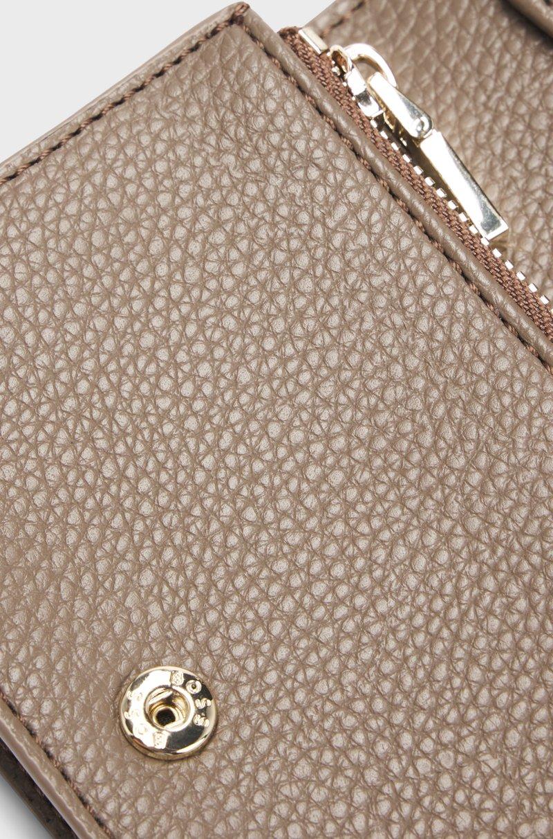 Hugo Boss Cartera Pequeña Granulada Con Monograma Double B