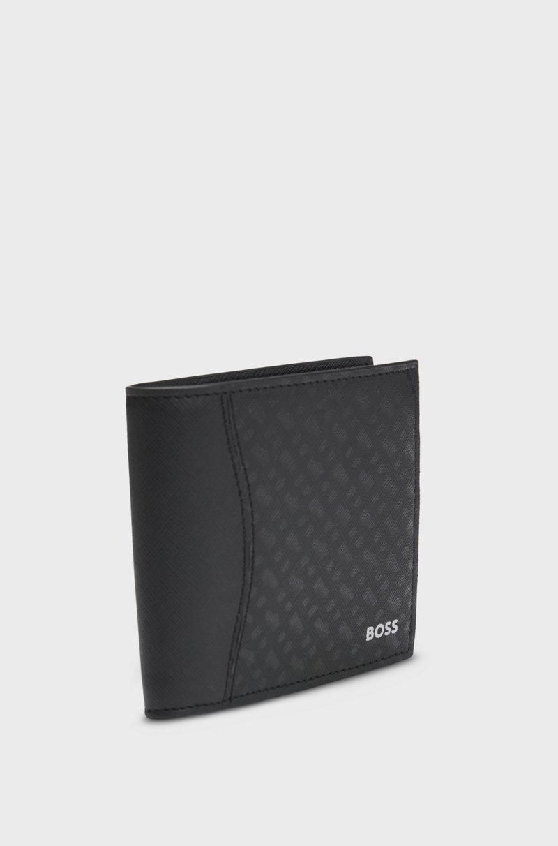Hugo Boss Cartera Plegable Con Estructura Y Estampado De Monogramas