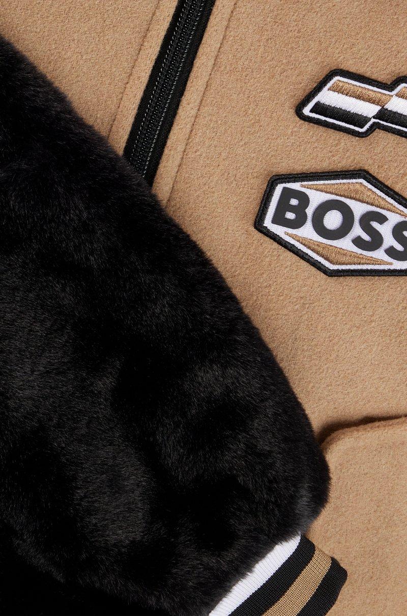 Hugo Boss Cazadora Bomber Para Niños Con Parches De La Marca