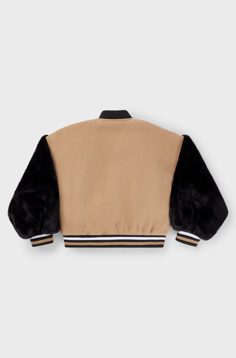 Hugo Boss Cazadora Bomber Para Niños Con Parches De La Marca