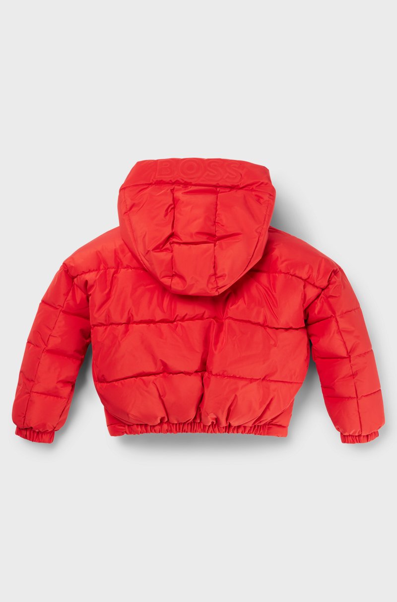 Hugo Boss Cazadora Con Capucha Para Niños Con Logos Grabados Y Estampados