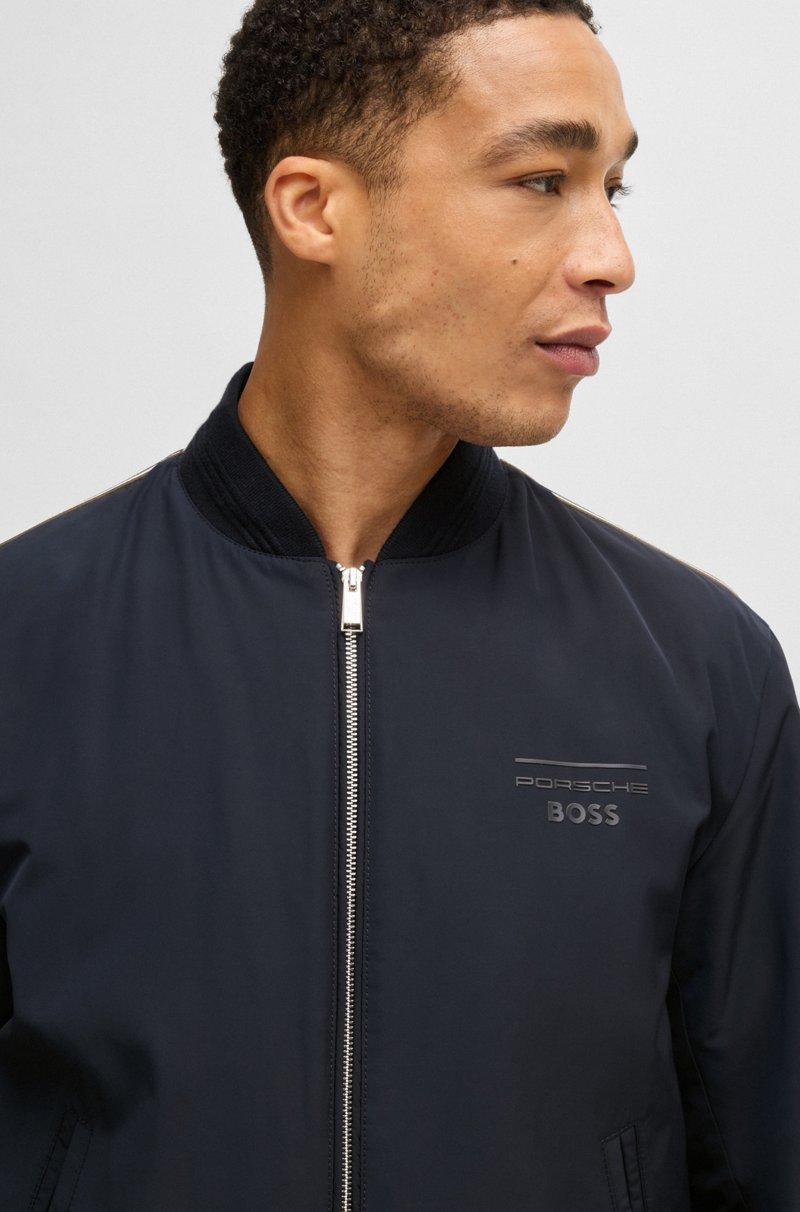 Hugo Boss Cazadora Porsche X BOSS De Lona Con Ribetes A Rayas