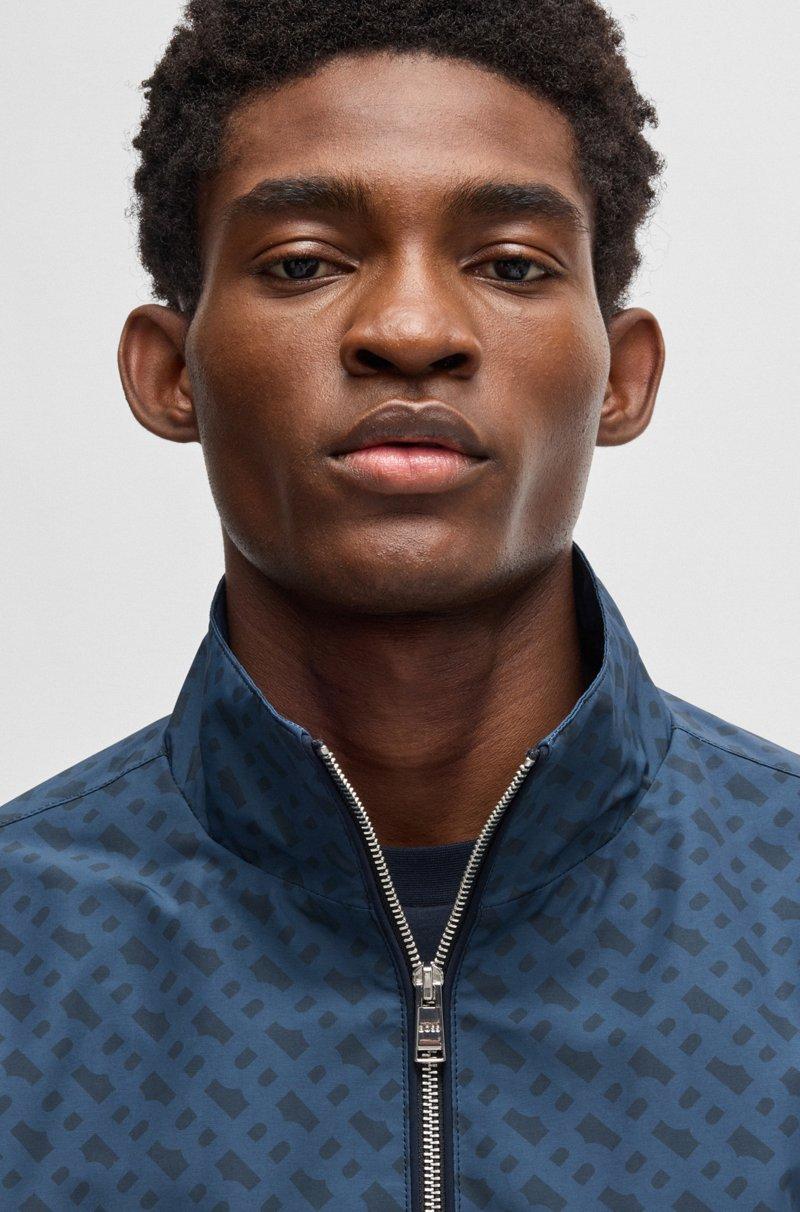 Hugo Boss Cazadora Repelente Al Agua Con Motivo De Monogramas