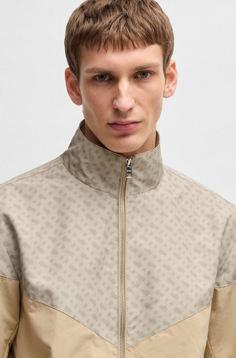 Hugo Boss Cazadora Repelente Al Agua Con Motivo De Monogramas