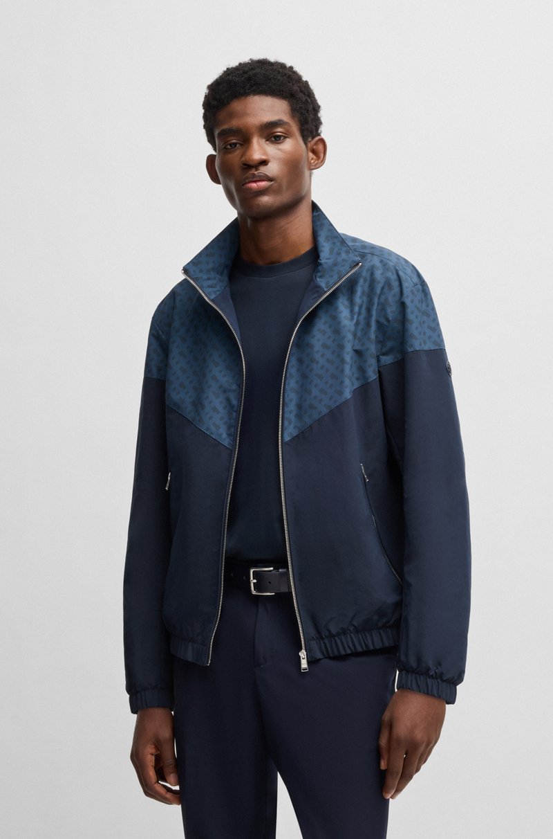 Hugo Boss Cazadora repelente al agua con motivo de monogramas