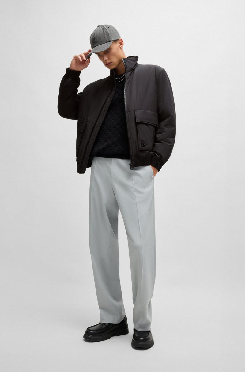 Hugo Boss Cazadora Repelente Al Agua De Tejido Mate